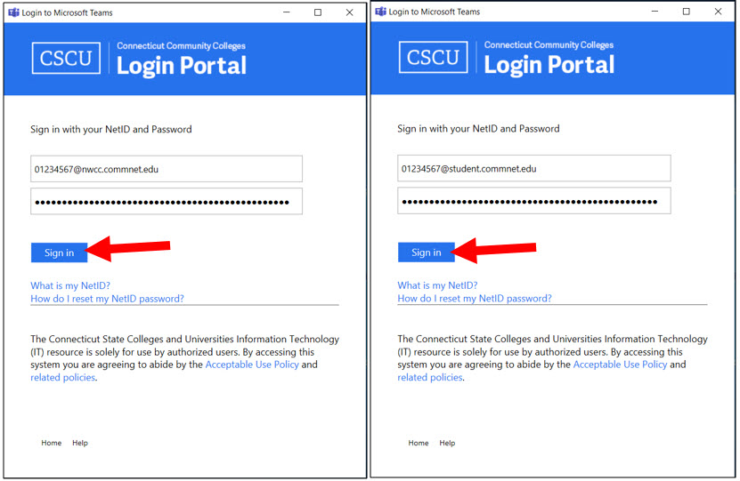 CSCU Login Portal
