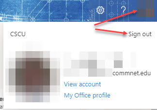 Sign Out of Office 365